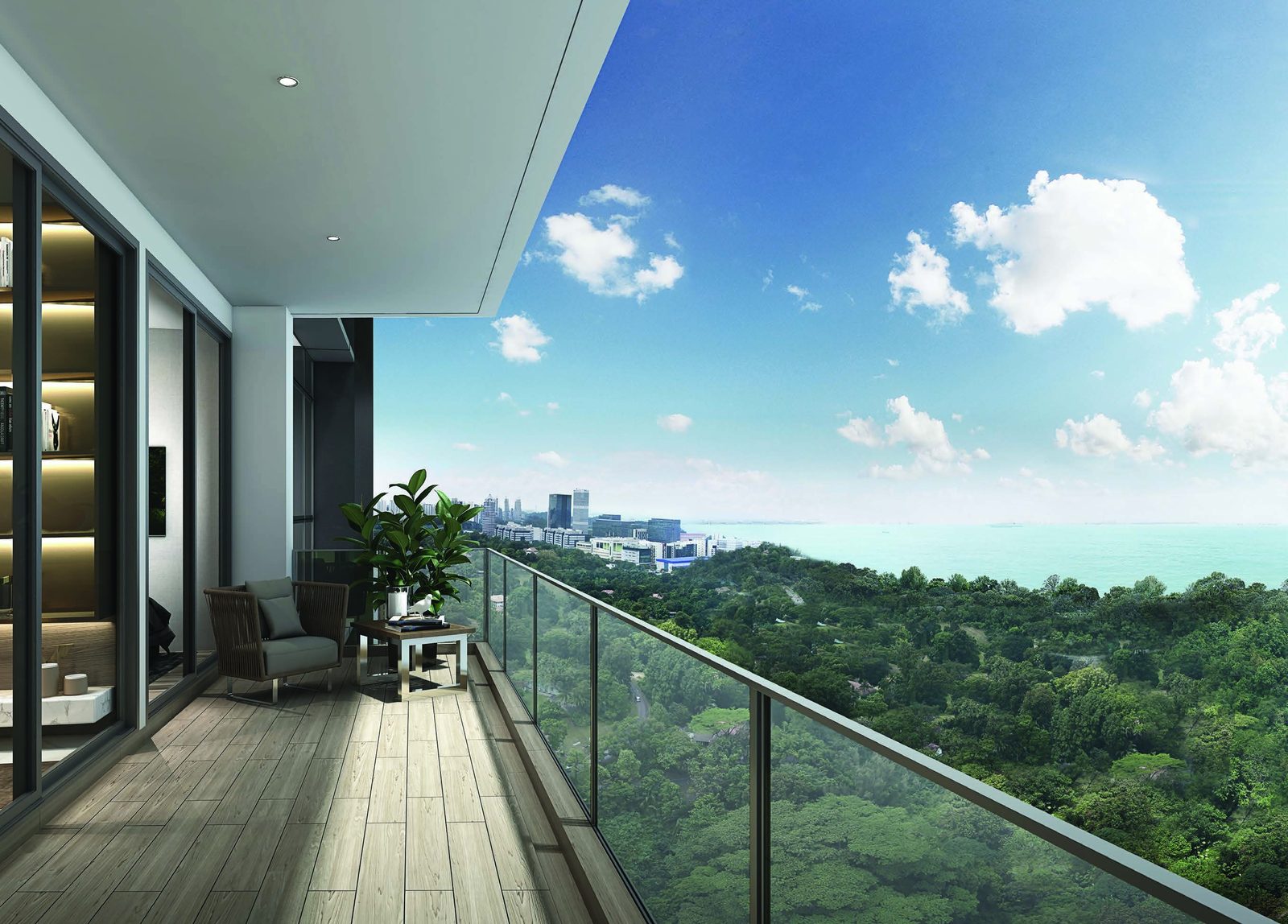 Balcony with sea view (artist’s impression)