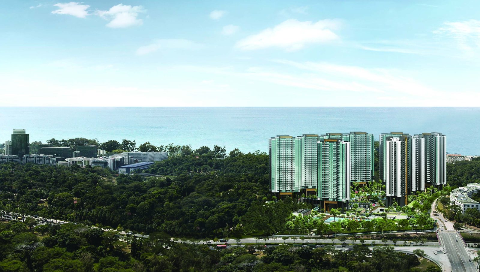 Southern sea view (artist’s impression)
